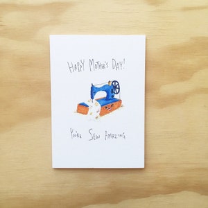 Happy Mother's Day, je bent naaien Amazing | Handgemaakte wenskaarten | Moederdag kaart | Cadeau voor mama | naaien-kaart | zo geweldig | grappig cadeau