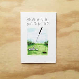 Geen mitsen of weeën, je bent de beste papa art card | 300gsm C Grain Aquarel Papieren Kaart | Beste design cadeaukaart