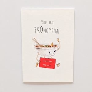 Sie sind Phonomen-Karte für Geschenk-| Beste Design-Geschenk-Karte | Handgezeichnet entworfen und gedruckt in Yarraville Karte