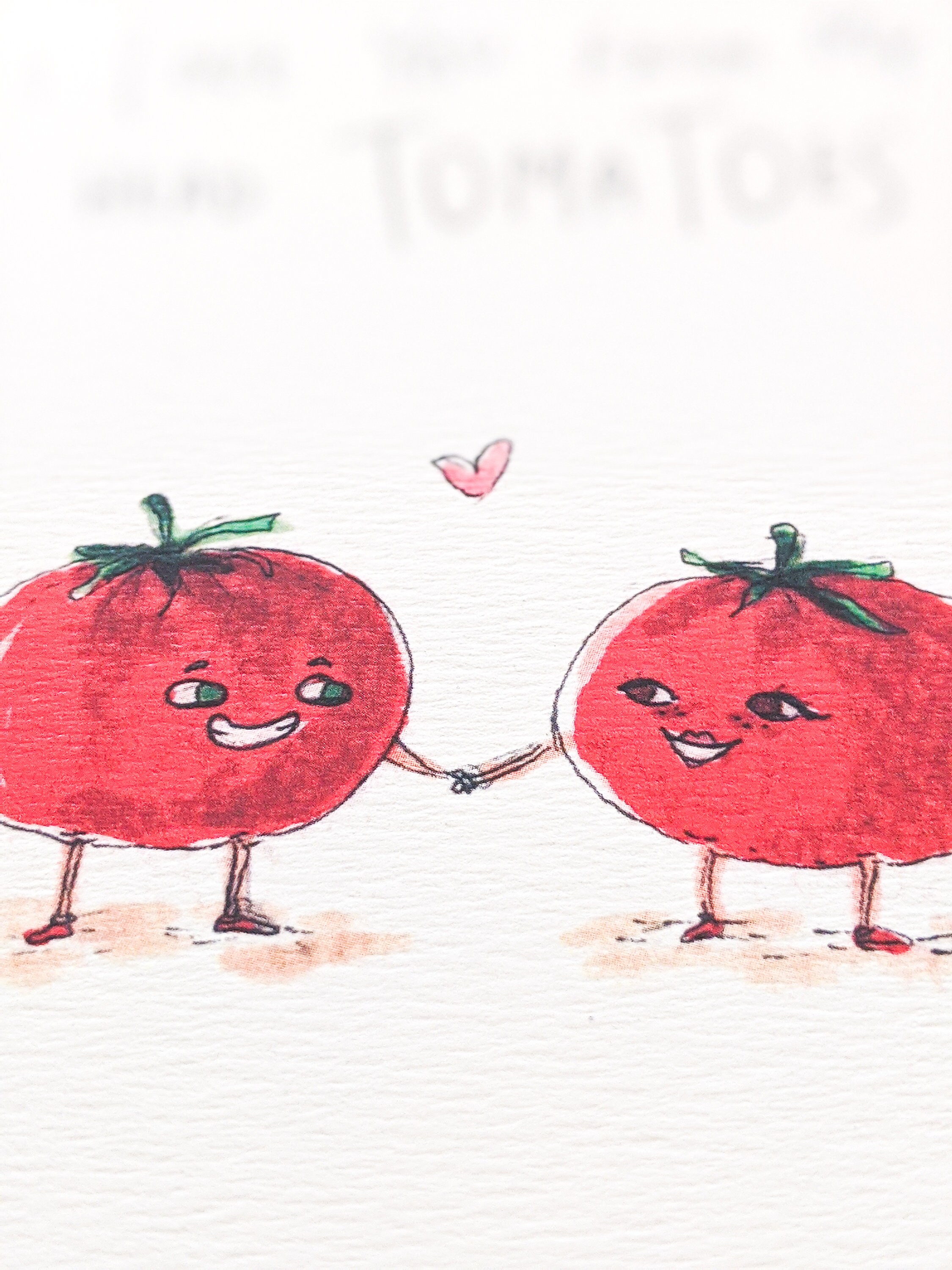 Old English Co. – Lustige Tomaten-Jubiläumskarte „Love You My From Head To-ma-toes“ Für Ehepartner, Valentinstag Oder Einfach So