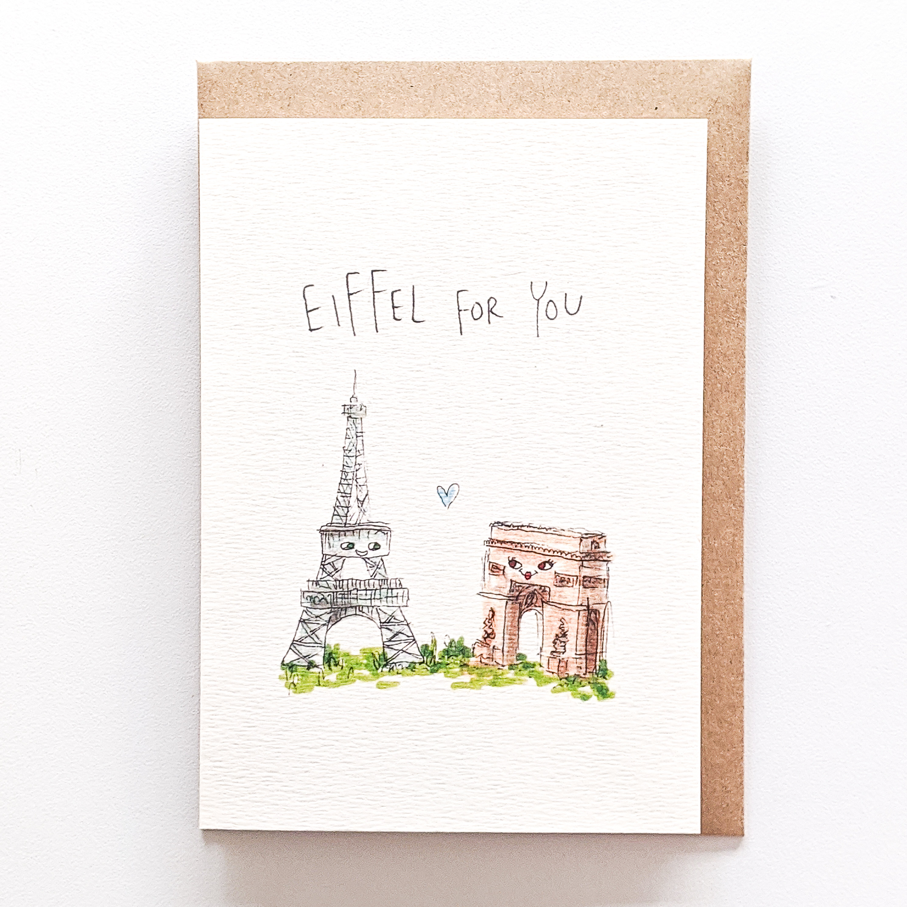 Biglietto Di Auguri Per Fidanzamento Con Torre Eiffel – Design Parigi, Lamina Oro E Strass, Prodotto Nel Regno Unito
