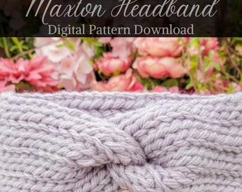 Maxton Headband Crochet Pattern Digital Cup Winter Pattern Crochet Crochet Headband Crochet Earwamer PDF Pattern