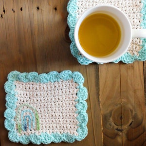 Boho Rainbow Coaster PDF Crochet Pattern image 3