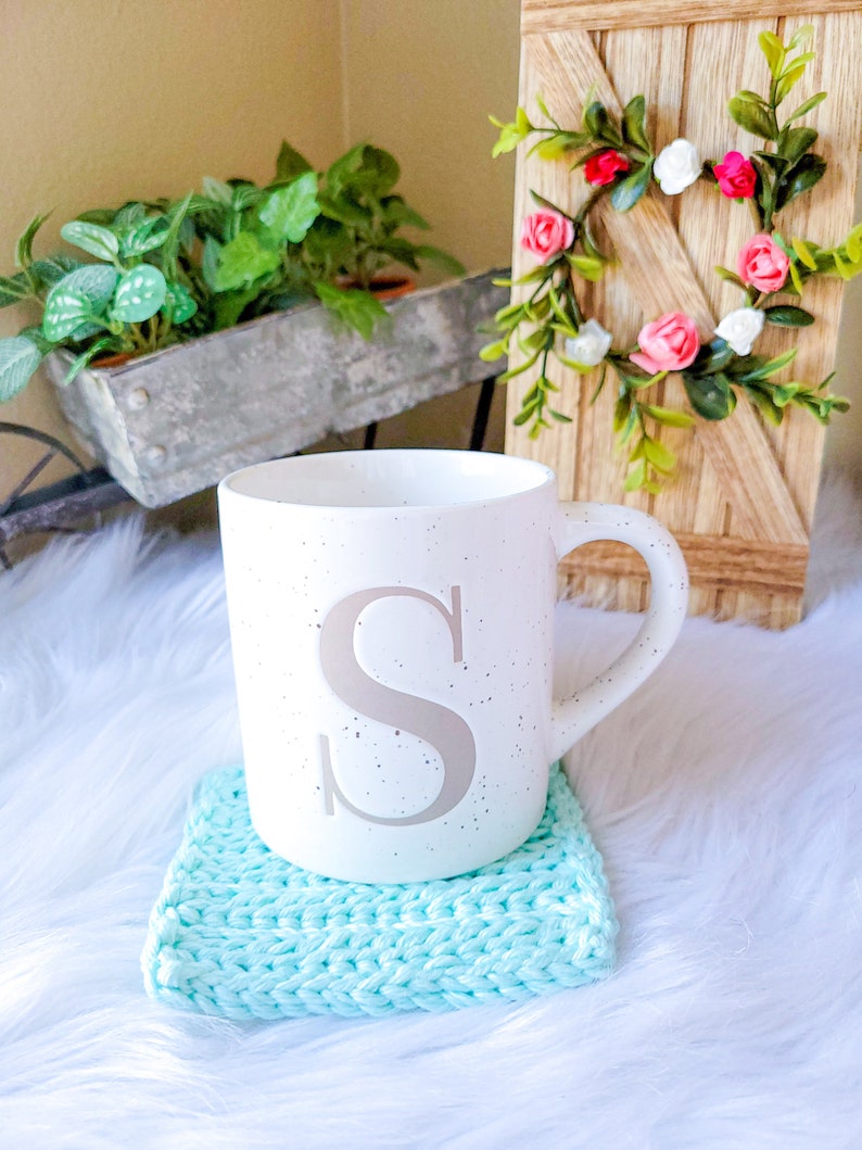 Cozy Home Collection Crochet Digital Cup Sleeve Pattern Crochet Washcloth Crochet Coaster Crochet Home Decor Crochet PDF Pattern image 2