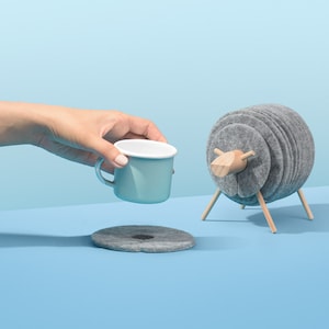 Coasters. Felt Sheepad. image 1