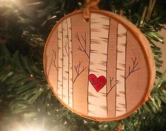 First Christmas Married Ornament, Mr And Mrs Ornament, Personalized Married Gift For Newlywed Couple, Custom Wedding Date Ornament