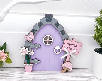 Fairy Door in Lilac & Pink