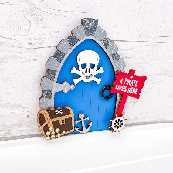 Pirate Fairy Pixie Door Wall Art, Pirate Bedroom Decor