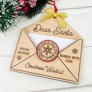 "Brief an den Weihnachtsmann, ""Letter To Santa"" Anhänger,"