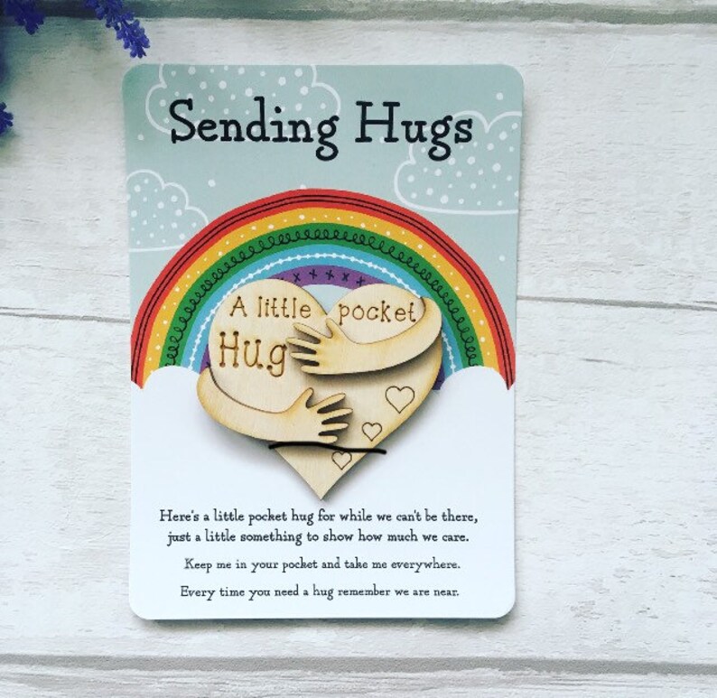 Little Pocket Hug Send A Hug to Friends & Family Social Etsy UK