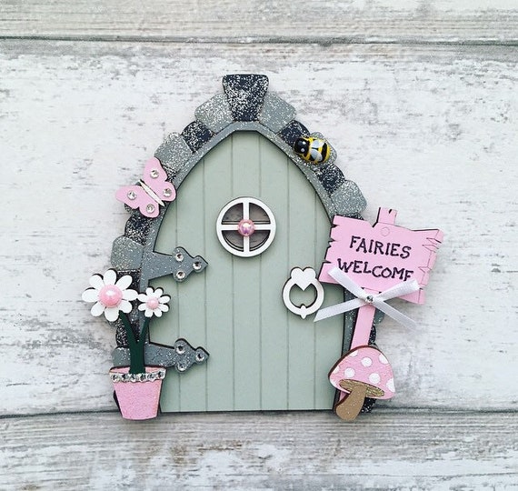 Beautiful Hand Made Plaque /"Away with the Fairies/" Fairy Gift Sign Present