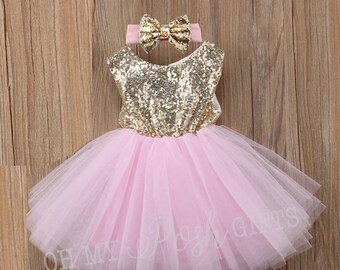 pink and gold baby girl outfits