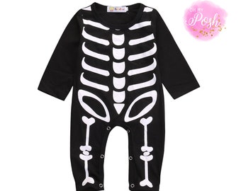 skeleton baby grow