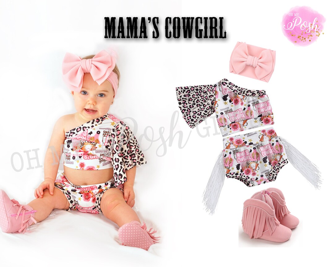 Baby Girl Western Outfit Baby Girl Clothes Baby Girl Cowgirl Etsy