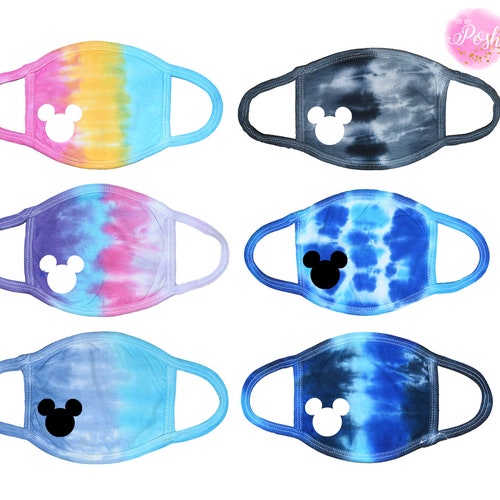 Mickey Face Mask, Adult Face mask, Face Mask, mickey mouse face mask, disney face mask, tie dye face mask, tie dye mask, cotton face mask