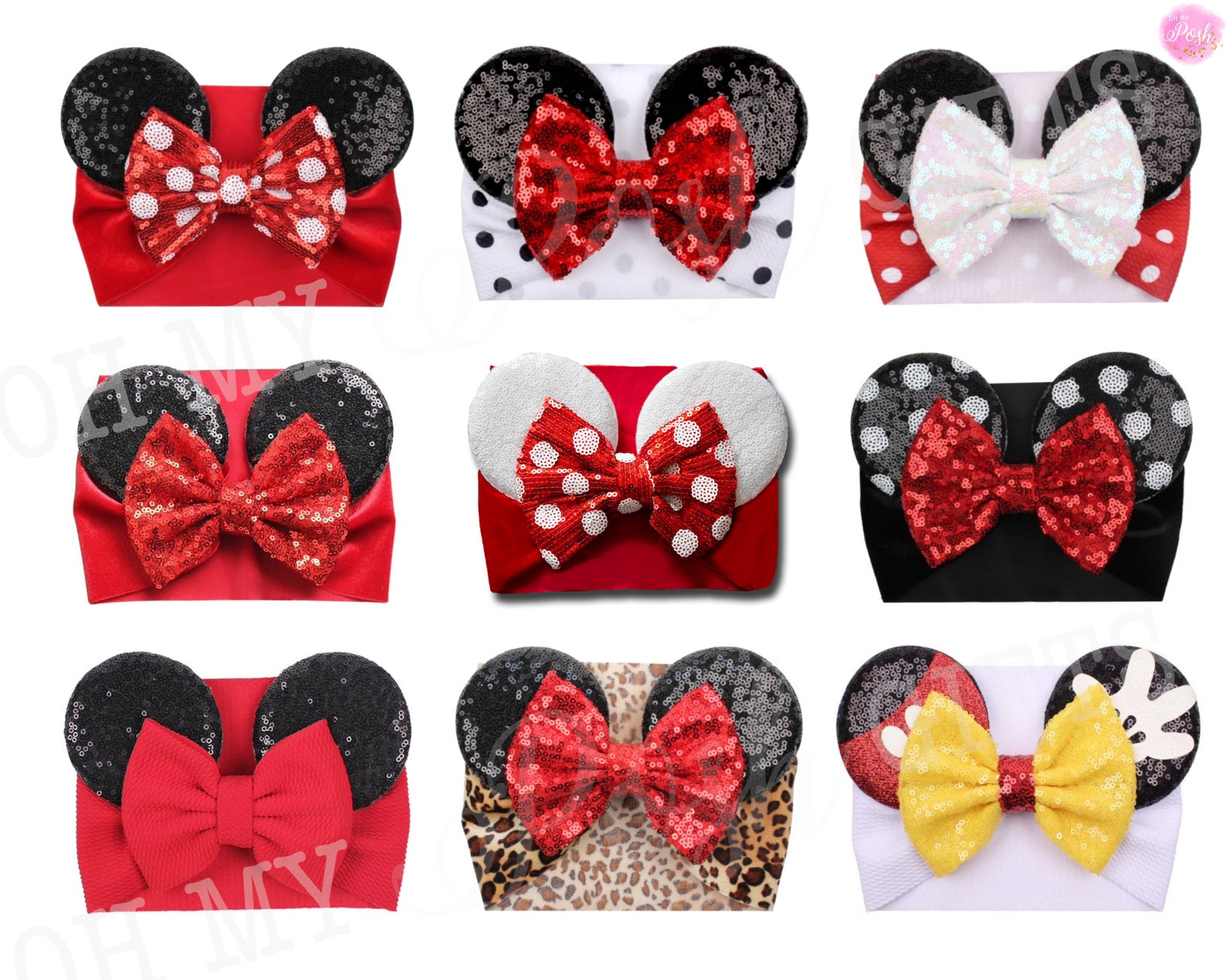 Minnie Mouse Ears Disney Ears Baby Minnie Mouse Ears Minnie Etsy