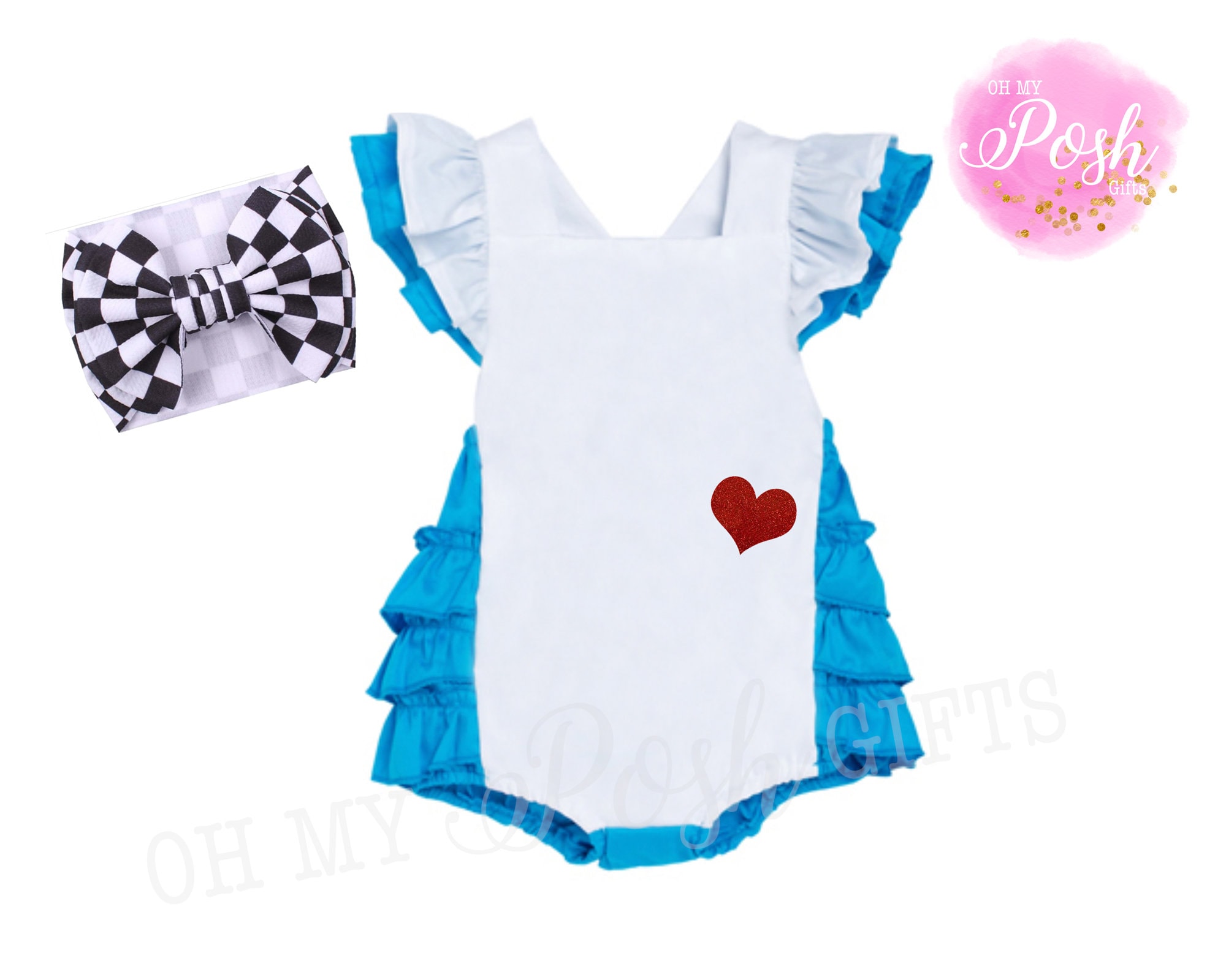Alice in Wonderland Baby Costume Alice in Wonderland Birthday Etsy