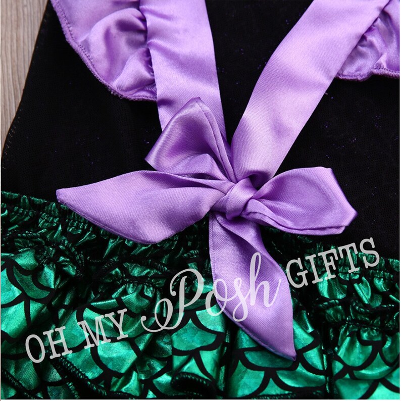 mermaid baby romper mermaid theme party Mermaid costume baby mermaid baby outfit ariel baby outfit baby girl romper Mermaid Romper
