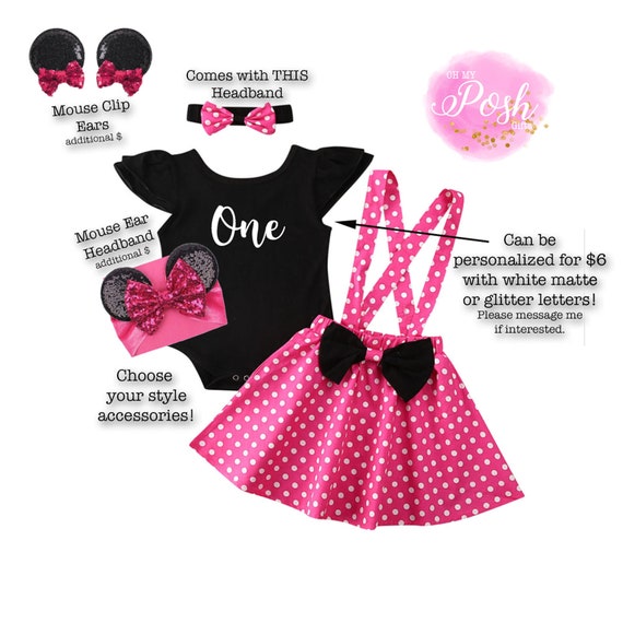 Minnie Mouse Dress Baby Minnie Mouse Birthday Outfit Minnie Etsy