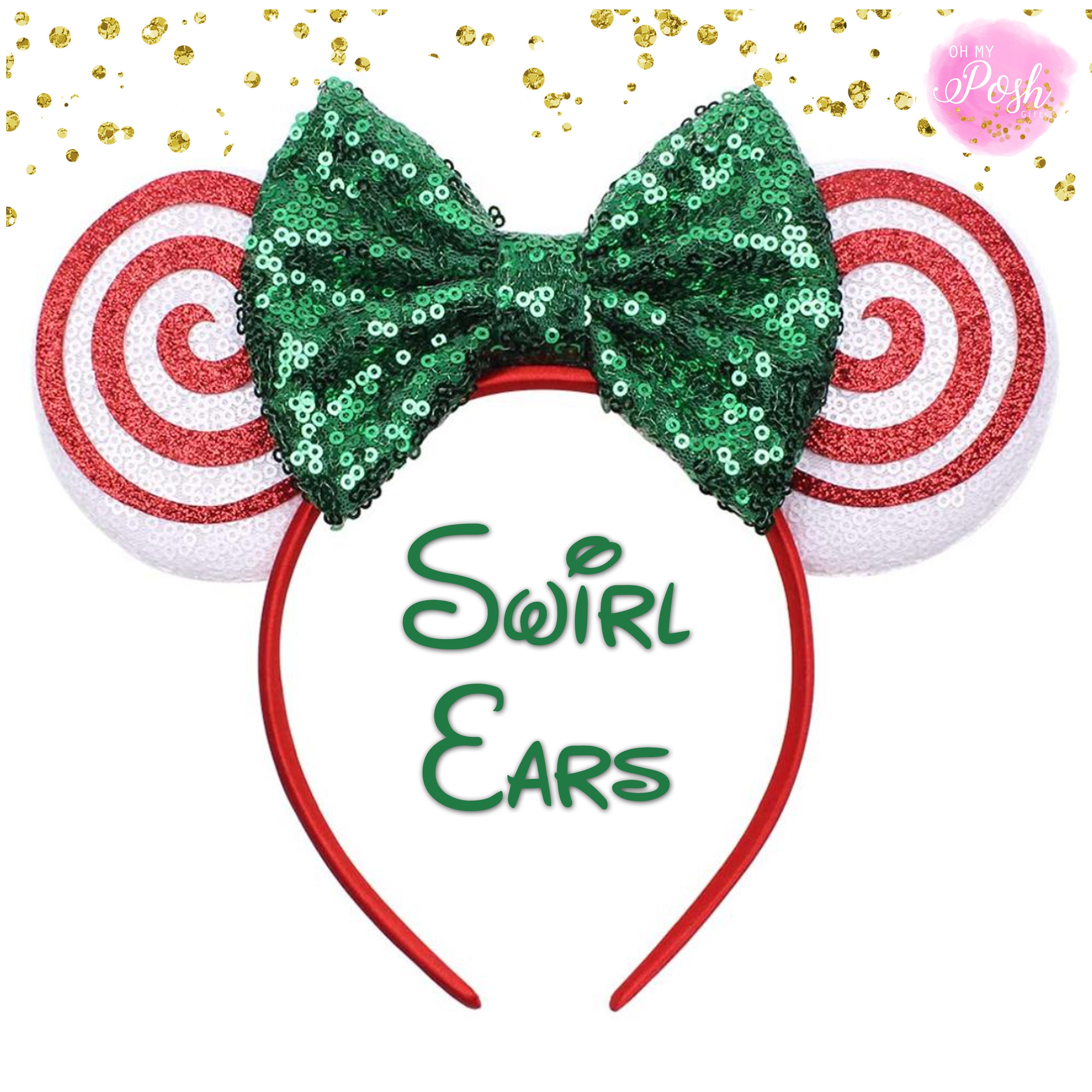 Disney Christmas Ears Minnie Mouse Ears Mouse EarsChristmas Etsy