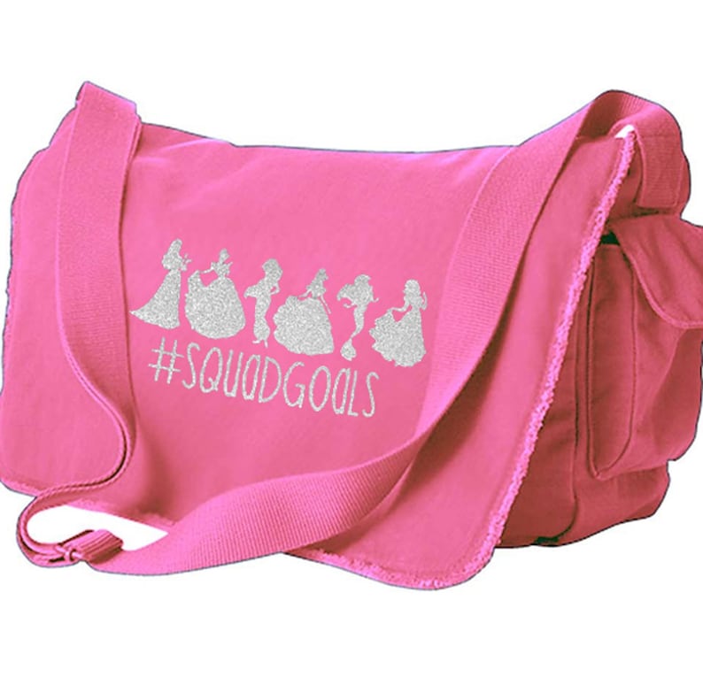 Disney Squad Goals Bag Disney Messenger Bag Messenger Disney Silhouette Princess Bag Disney Princess Bag Disney Glitter Bag Disney Bag