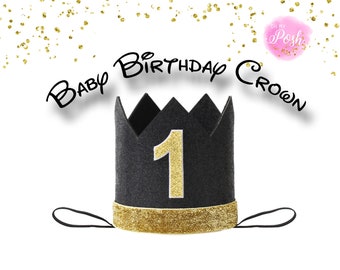 Baby Birthday Crown, One Birthday Baby, Crown for Baby, baby boy birthday, birthday boy one, birthday baby one, one birthday, first birthday