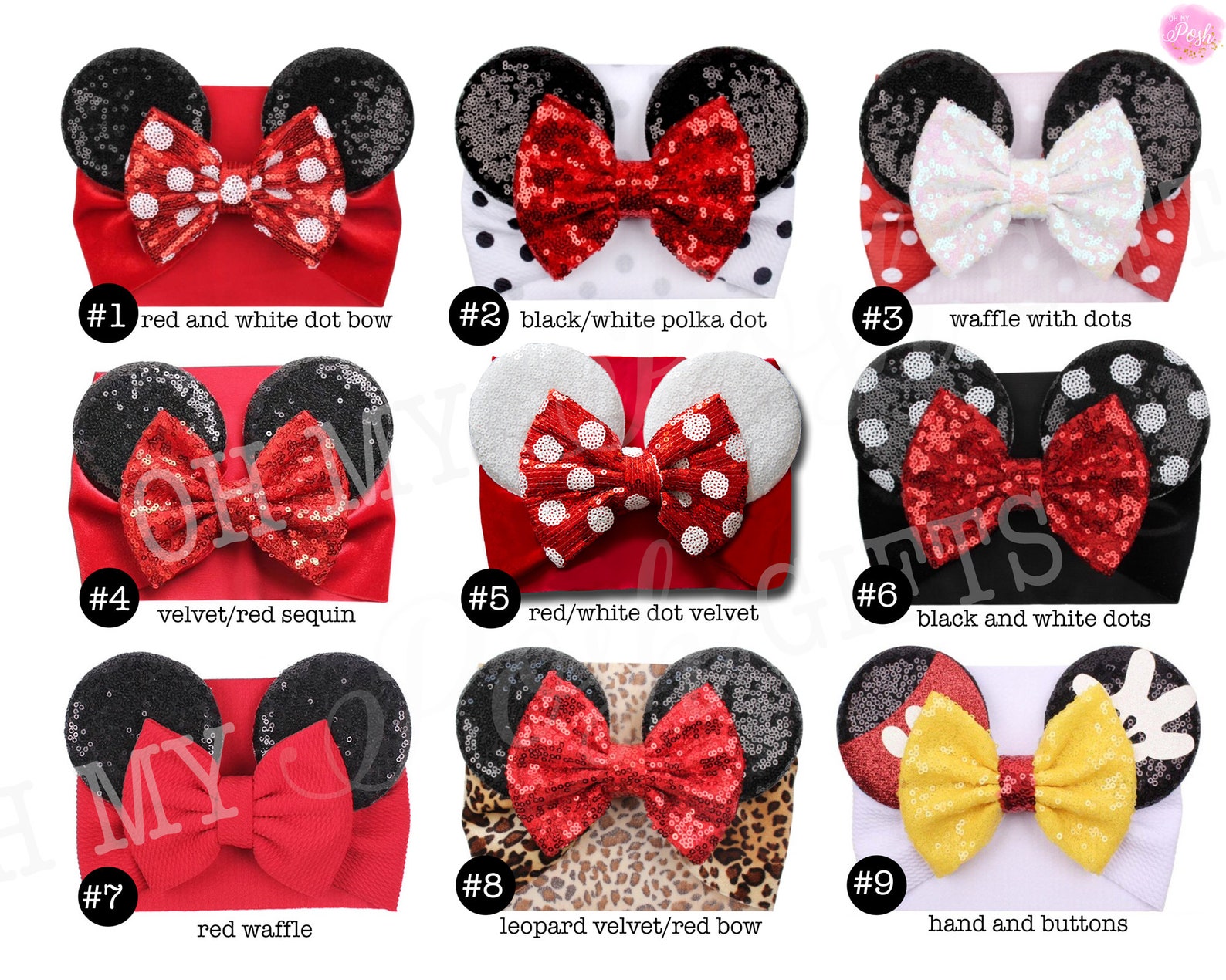Minnie Mouse Ears Disney Ears Baby Minnie Mouse Ears Minnie Etsy