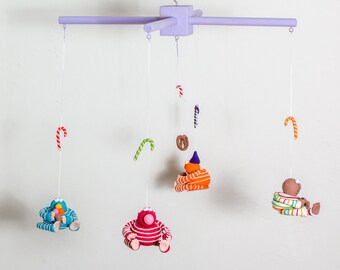 bebé niño móvil, rojo mBaby móvil, guardería móvil, vivero decoración móvil, cuna móvil, bebé niña móvil, orange mobile, azul móvil, Monster Mobile