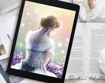 Wallpaper for tablets samsung wallpaper Fantasy and fairy romantic character floral décor
