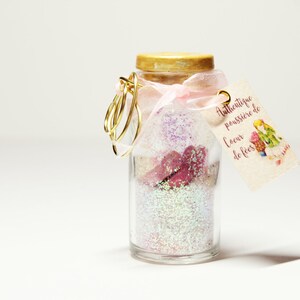 Decorative object - decorated glass bottle - Authentic fairy heart dust - fairy object - OOAK - unique fairytale piece