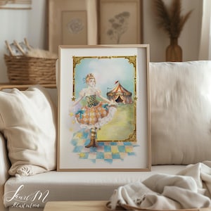 Vintage Circus Character Wall Art - Victorian Decor - 5 Sizes - Instant Digital Download