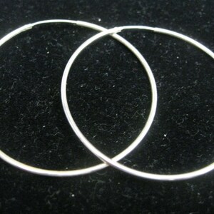 OORBELLEN GROOT: ongeveer 2 inch groot van massief sterlingzilver