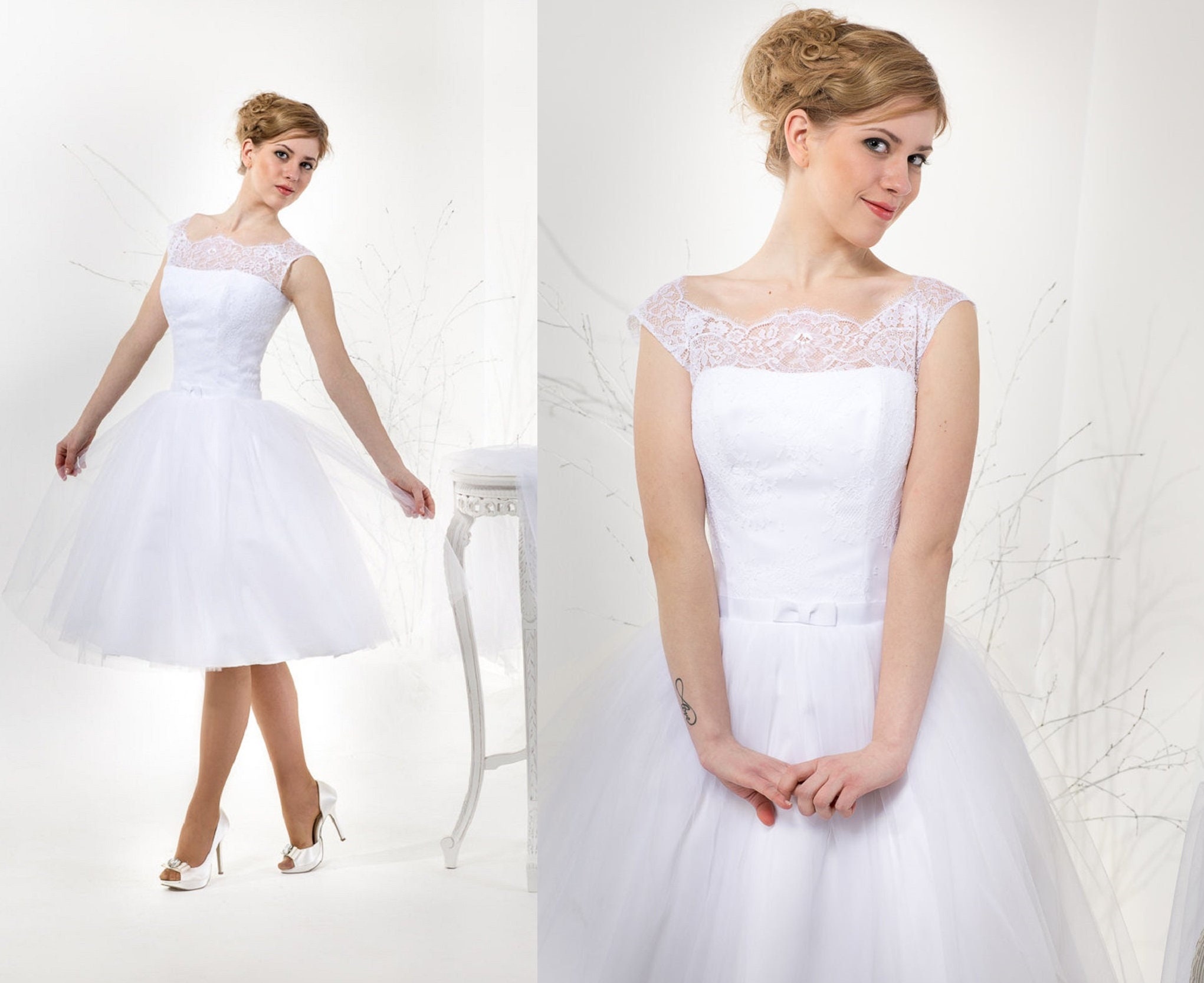 Wedding Dress With Lace Corset 