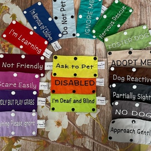 Leash Wrap, Leash sleeve, leash slip, Anxious Dog, Nervous Dog, Adopt Me, Deaf Dog