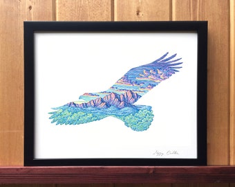 Mountain Eagle Giclee Print