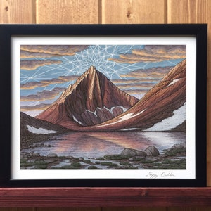 Merriam Peak Giclee Print - California, Sierra Nevada, Mountain Art, Climbing Art