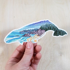 Northwest Whale Vinyl Sticker image 1