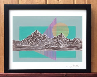 Mountain Lines IV Giclee Print