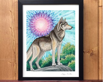 Grey Wolf Giclee Print