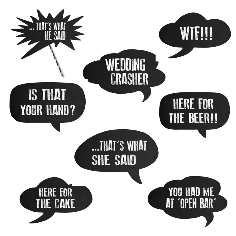 picture regarding Photo Booth Props Printable called Photograph Booth Props Printable, Image Booth Symptoms, Image Booth Props Marriage ceremony, Preset of (8)