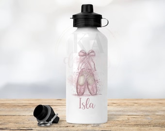 Ballet Water Bottle: 600ml Aluminum Dance Gift
