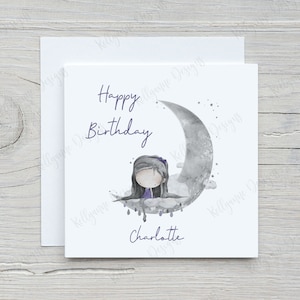 Goth Girl Geburtstagskarte, hübsches kleines Goth Girl, Teenager Geburtstagskarte, Mädchen Geburtstagskarte, Kostenlose UK Lieferung