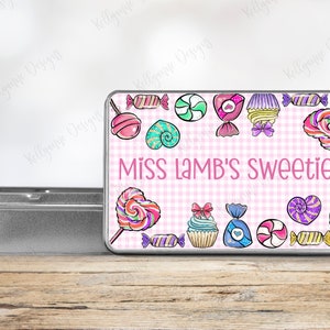 Sweets Storage Tin, Gifts For Him, Sweetie Tin, Treat Tin, Teacher Gift, Birthday Gift, Personalised Tin