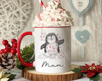 Mug-Tastic Tazza In Ceramica 'Beware! Crazy Penguin Lady' - 313ml - Lavabile In Microonde E Lavastoviglie