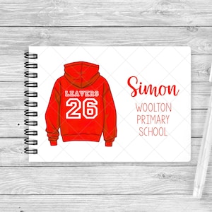 Personalised Leavers Message Book, Class of 2026 Keepsake