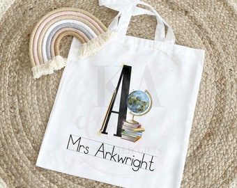 Personalised Teacher Tote Bag: End Of Term Gift