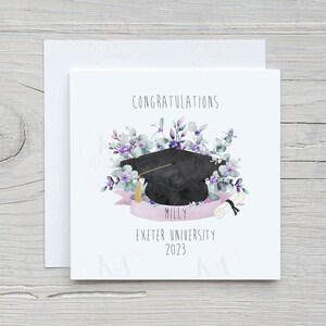 Graduation Card, Congratulations On Your Graduation, Floral Graduation, Personalised Graduation Card, Graduation 2024, Free UK Delivery