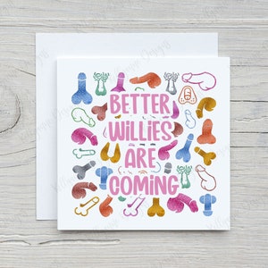 Roligt skilsmässokort: Better Willies Are Coming, Separationskort bild 1