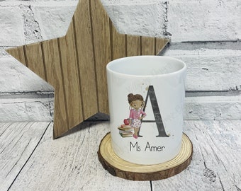 Personalised Teacher Pencil Pot: Ceramic Desk Tidy