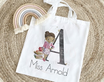 Personalised Teacher Tote Bag: End of Term Gift